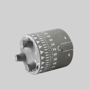 Maceta pequeña de cemento pintada a mano <span class=keywords><strong>con</strong></span> cara creativa, <span class=keywords><strong>macetas</strong></span> de escritorio de estilo americano, maceta de flor de planta verde suculenta - Product Image 2