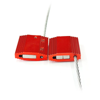 Sceau de câble inviolable en alliage d'aluminium haute sécurité personnalisé Huasheng HS-CS 3002 pour conteneurs ferroviaires et navires-citernes