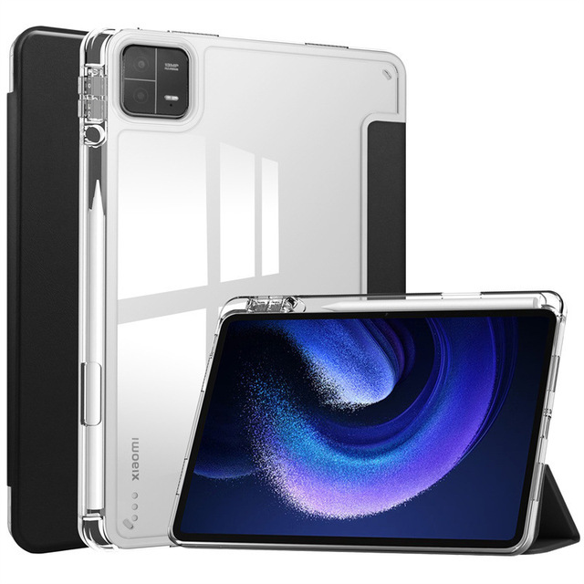 Funda Tablet Cover case for Xiaomi Pad 6 Pad 6 Pro 2023 11inch Clear Transparent Hard Shell Back Slim Case