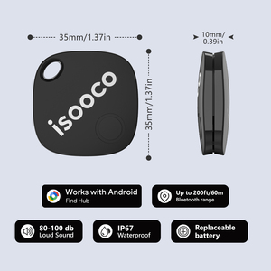 ISOOCO <span class=keywords><strong>Meilleur</strong></span> prix Traceur GPS IOS en plastique étanche IP67 avec écran OLED Contrôlable à distance Traceur de bagages - Product Image 3