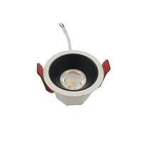 Spot encastré LED COB dimmable 6W avec réflecteur noir pour plafond, idéal pour la maison et les magasins
