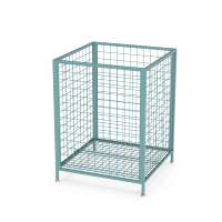 Cage promotionnelle en treillis métallique pour supermarché, idéale pour les chaînes de magasins de détail