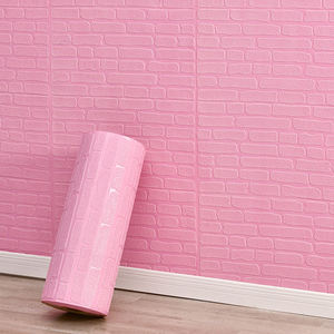 3D bọt gạch tường cuộn tự dính trang trí hình nền tấm chống thấm nước cho trang trí nội thất - Product Image 4