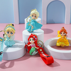 Llavero creativo de <span class=keywords><strong>princesa</strong></span> de alta frialdad, bonito llavero de bolsa de sirena <span class=keywords><strong>blanca</strong></span> nieve Elsa - Product Image 4