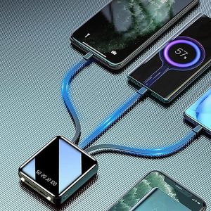 Mini 20000mAh USB Type C Power Bank External <b>Battery</b> with Built-in <b>Cable</b> for Mobile Phones Power Banks & Power Station - Product Image 5
