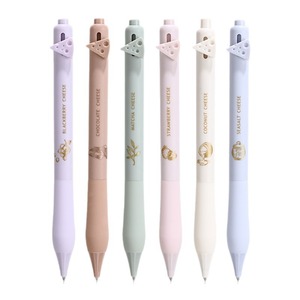 Креативная черная ручка с двойными бусиками, синие чернила, высокий уровень, свежая кисть, нейтральная, для сыра, 0,5 мм, пластиковая ширина для письма - Product Image 5