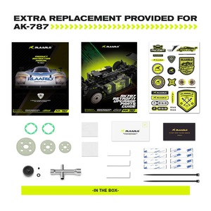 Rlaarlo AK-<span class=keywords><strong>787</strong></span> 1/10 4WD, Superdeportivo <span class=keywords><strong>RC</strong></span> de Metal, 100KM/H, Motor sin Escobillas, ESC de 80A, Chasis de Aluminio, Auto de Carreras de Alta Velocidad para Carretera - Product Image 4