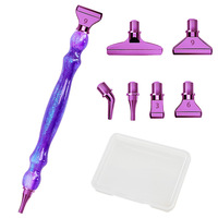Nouveauté 2026 – Kit d'outils de précision professionnels multi-places avec poignée confortable pour la peinture au diamant – Embouts métalliques pour stylo