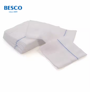 BESCO 4-Ply使い捨て滅菌医療用ガーゼスワブX線スワブ傷傷ケア包帯スポンジ認定滅菌 - Product Image 1