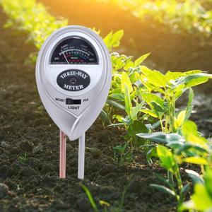 <span class=keywords><strong>Testeur</strong></span> <span class=keywords><strong>de</strong></span> sol 3-en-1 pour jardinage (humidité, pH, luminosité) – Argent – OEM/ODM acceptés - Product Image 2