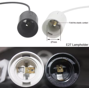1.8m LED <span class=keywords><strong>Ampoule</strong></span> E27 Hanglamp <span class=keywords><strong>Suspension</strong></span> Prise Cordon D'alimentation Câble Interrupteur Fil Pendentif ABS Matériel EU Plug Lampe Bases Vis Style - Product Image 3