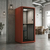UNIBOOTH Cabine de réunion de luxe insonorisée 30 dB, ignifuge ISO 23351 ASTM-E84, à montage rapide pour bureaux ouverts et bibliothèques, OEM ODM