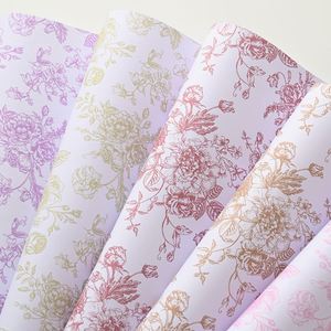 Retro Carnation Flower Waterproof Wrapping <b>Paper</b> Printing Flower <b>Pattern</b> <b>Paper</b> Floral Gift Wrapping <b>Paper</b> Valentines Day - Product Image 6