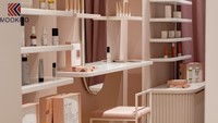 Exhibidor de Productos para el Cuidado de la Piel, Mueble Vitrina para Productos de Belleza