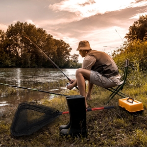 Portable Outdoor Folding Plunge <strong>Net</strong> Telescopic Hand <strong>Net</strong> Multifilament Collapsible Fishing Landing <strong>Nets</strong> - Product Image 5