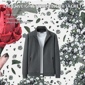 Wholesale Regular Sleeve Knitted <b>Men</b> Bomber <b>Jacket</b> Silk Screen Printed Formal Camouflage Loose Spring <b>Lightweight</b> Fashion - Product Image 2