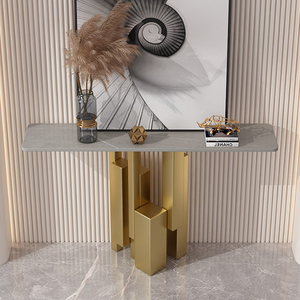 Tavoli Console di Design Nordico per <span class=keywords><strong>Ingresso</strong></span> e Soggiorno, <span class=keywords><strong>Mobile</strong></span> Decorativo Espositivo, Tavolo d'<span class=keywords><strong>Angolo</strong></span> - Product Image 5