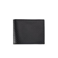 Dompet Pria Model Lipat Minimalis Ultra Tipis Bahan PU, Tahan Lama, Ringan, Polyester,  Cocok untuk Perjalanan Antar Negara