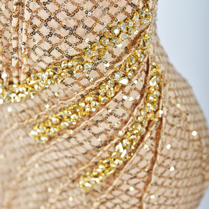 ชุดราตรีคุณภาพสูงสำหรับผู้หญิง ชุดออกงานกลางคืน ชุดวันเกิด ชุดดินเนอร์ประดับเพชร ชุดหรูหราสำหรับงานปาร์ตี้ ชุดราตรีทรงเมอร์เมดแบบยาว - Product Image 5