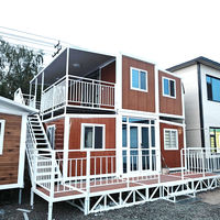 Maison préfabriquée pliable à bas prix, petite, à 3 étages, prête à l'emploi, mini-villa de luxe modulaire avec chambre et salle de bain
