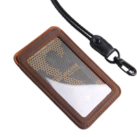 Portefeuille personnalisé en cuir véritable Leefirst, porte-cartes d'identité/de crédit, impression sérigraphique, portefeuille portable personnalisé, clip métallique