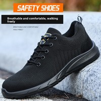 Zapatos de Seguridad para Hombre, Ligeros y Transpirables, Antiolor, Botas de Trabajo de Verano con Puntera de Acero para Protección, Antideslizantes
