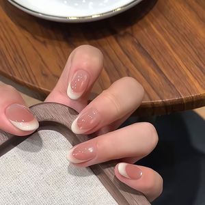 <span class=keywords><strong>Manucure</strong></span> Effet Œil de Chat <span class=keywords><strong>Transparente</strong></span> Nude Légère Effet Glacé Doré Clair Minimaliste Sensation Fraîche Lune Blanche - Product Image 2