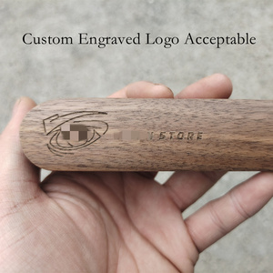 Bacchette in Legno di Noce Naturali Riutilizzabili con Logo Personalizzato Inciso e Scatola, Regalo di Lusso all'Ingrosso - Product Image 6