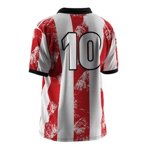Conjuntos de Uniformes de Fútbol con Corte Atlético y Costuras Profesionales, Camiseta de Fútbol con Diseño Retro a Rayas, Esencial para Clubes - Product Image 6