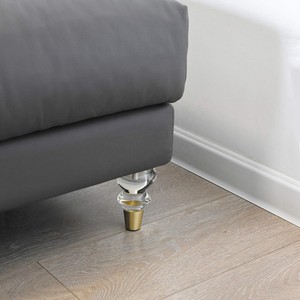 Sofa Chân Vàng Thủy Tinh Pha Lê Sang Trọng Hiện Đại Bắc Âu Rõ Ràng Bên Cạnh Giường Ngủ Băng Ghế Dự Bị Chân Giường Acrylic Nội Thất Chân Cho Đồ Nội Thất - Product Image 6