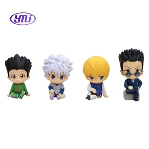 Chasseur X chasseur <span class=keywords><strong>Gon</strong></span> Killua Kurapika Q assis Pose Figure modèle Statue à collectionner Anime voiture décor oeuf poupée figurine d'action - Product Image 5