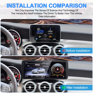 Radio para Auto NaviHua con Pantalla Táctil Android de 12.8 Pulgadas y GPS para Mercedes Benz GLC 2015-2017, 6GB+128GB, Plan 6125 - Product Image 3