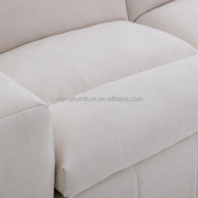 Made in China wholesale luxury modular 6 - Piece U-shape sleeper sectional sofa with ottoman