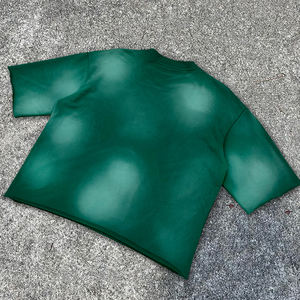 เสื้อยืดผ้าฝ้ายลายกราฟิกสำหรับสตรีทแวร์เสื้อยืดลายล้างกรดสไตล์วินเทจโอเวอร์ไซส์ - Product Image 6