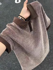 เสื้อโปโลผ้าฝ้ายแท้สำหรับผู้ชายรุ่นใหม่สำหรับฤดูร้อน และเสื้อยืดกีฬา เสื้อผ้าอเนกประสงค์คุณภาพสูงสำหรับใส่ลำลองและธุรกิจ - Product Image 1