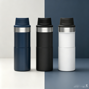 12oz 350ml Classic Trigger-<span class=keywords><strong>Action</strong></span> Travel Mug <span class=keywords><strong>Bouteille</strong></span> thermique en acier inoxydable à double paroi pour eau chaude et bouillante en déplacement - Product Image 1