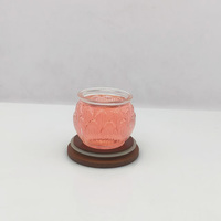 Pot en verre rond gaufré pour nid d'oiseau, bouteille en verre vide pour dessert au miel et aux nids d'oiseaux, échantillon alimentaire, emballage cadeau