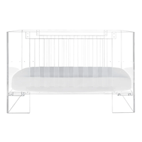 Lit pour bébé en acrylique non toxique écologique sûr et transparent Service de traitement de coupe personnalisée pour berceau de bébé