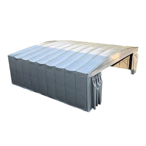 Abri de stockage mobile en PVC pour marché extérieur - Tente d'entrepôt escamotable - Design d'auvent rétractable avec option de taille personnalisée - Product Image 2