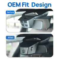 Caméra embarquée Holroadx 4K sur mesure pour Citroën C5 X/ Peugeot 308 2022, aspect OEM, vidéo 2160P, WiFi et application, mode stationnement, installation facile
