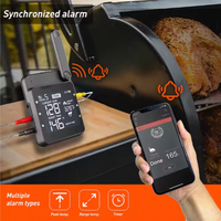 Termometer daging Digital, Wifi tanpa kabel untuk Oven BBQ panggang, aksesori pemeriksaan suasana