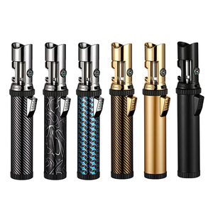 Briquet torche de survie portable avec boussole, ouvre-bouteille, flamme réglable, briquet torche au <span class=keywords><strong>butane</strong></span> coupe-vent pour le camping et la randonnée - Product Image 5