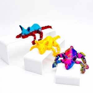 Figurine de chaton en plastique imprimée en 3D unisexe, modèle animal créatif, artisanat à assembler, OEM personnalisé, animaux éducatifs, dinosaures - Product Image 4