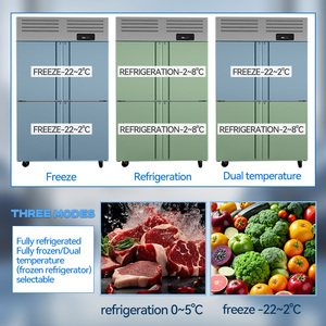 Frigorifero Verticale a Quattro Porte in Acciaio Inox da 1050L Progettato per Climi Tropicali per Negozi di Alimentari - Product Image 6