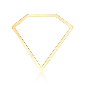 Pendentif géométrique en cuivre plaqué or pour la fabrication de boucles d'oreilles, usage domestique - Product Image 1