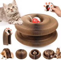Jouet interactif pliable en carton ondulé pour chat, accessoires d'intérieur écologiques classiques et modernes, vente en gros d'usine, pour aiguiser les griffes