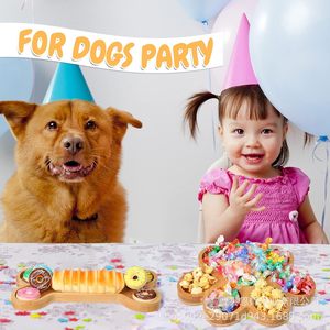 Bandeja de servir de bambú con forma de hueso y pata de perro, plato de madera maciza para aperitivos, regalo para fiestas infantiles - Product Image 4