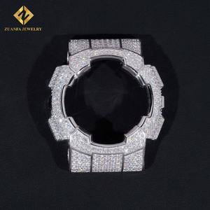 GRA Certificated Large Stock Bussdown Iced Out VVS Moissanite <b>Watch</b> Bezel Custom Made Hip Hop Men <b>Watch</b> Bezel - Product Image 1