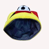Casquette de football SOLPOP personnalisée en forme de ballon, drôle et amusante, pour événements sportifs, costumes de fans, fournitures de fête, accessoire de cosplay