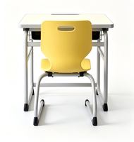 Organisateur de bureau pour étudiants, mobilier de classe, bureau pour l'école primaire avec personnalisation OEM, réglable en hauteur pour centre de formation
